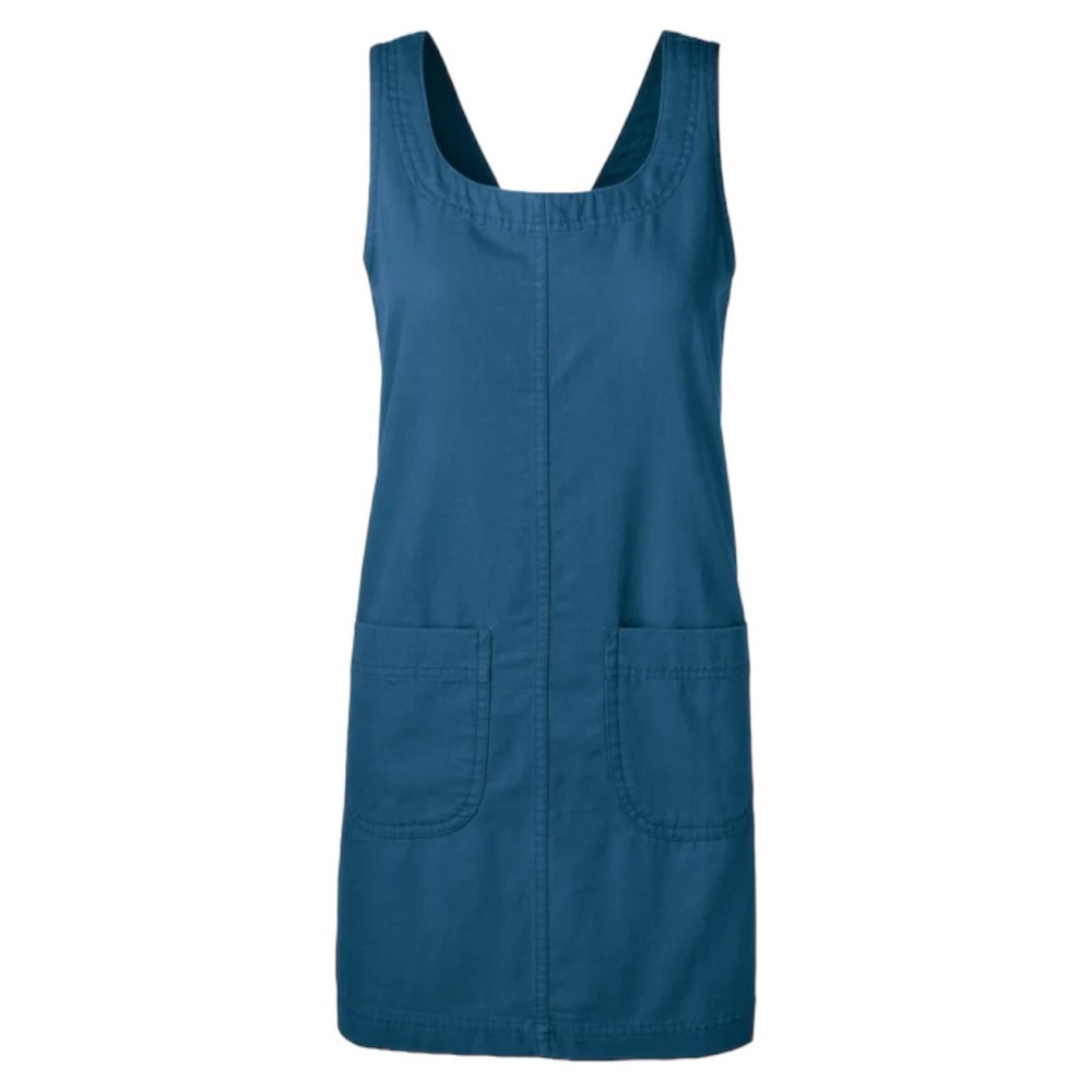 Cotopaxi Mercado Angular Front Pockets Cotton Canvas Camp Dress - Blue - Medium